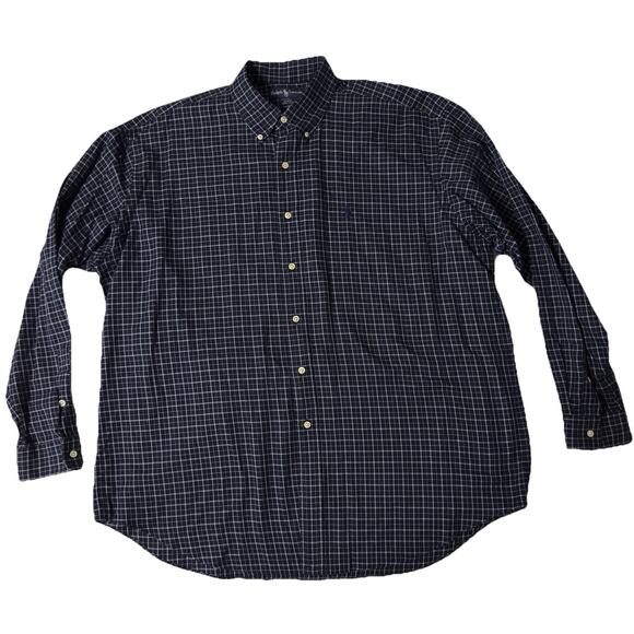 Ralph Lauren Men's Navy Checkered Shirt - Picture 4 of 7
